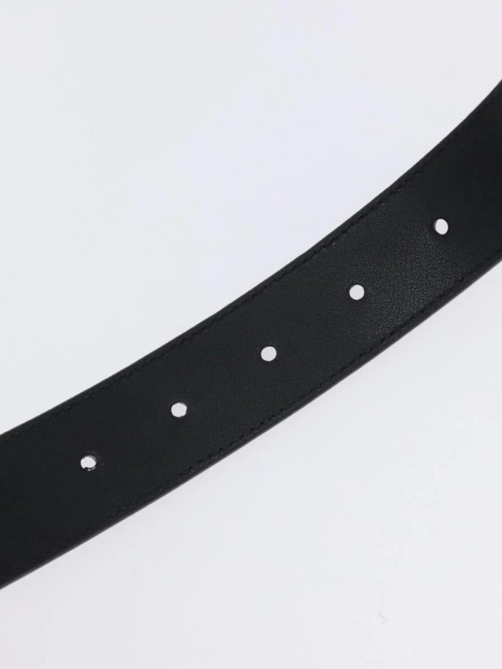 GUCCI GG Marmont Belt Leather 31.5" Black Gold 414516 Auth SW817 - Picture 8 of 12